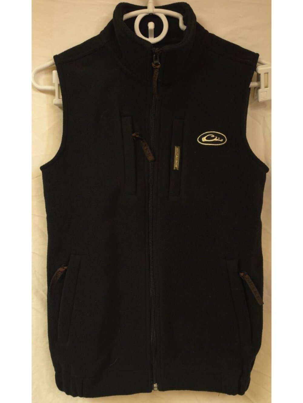 Drake Waterflow Systems Womens 12 Black Full Zip Fleece Outdoor Utility Vest